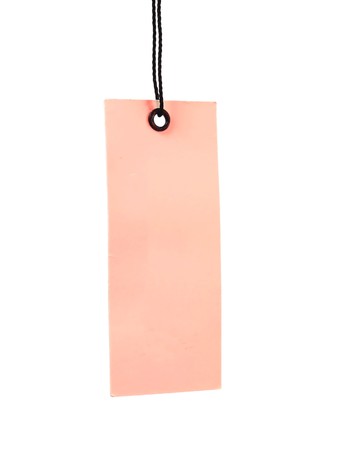 Blank label over white
