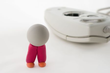 Computer mouse ball conceptの写真素材
