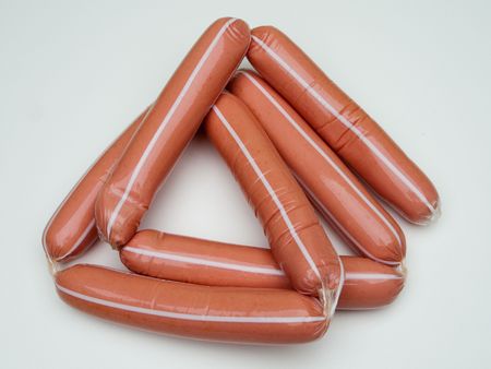 Sausage food for eating barbecue meat at lunchの写真素材