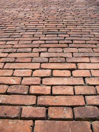 Brick wall backgrounds urban city building sceneの写真素材