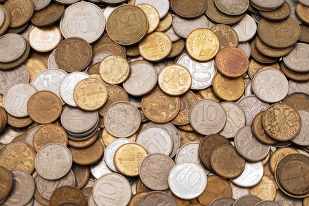 Currency coin backgrounds - finance wealth savings
