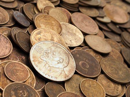 Currency coin backgrounds - finance wealth savingsの写真素材