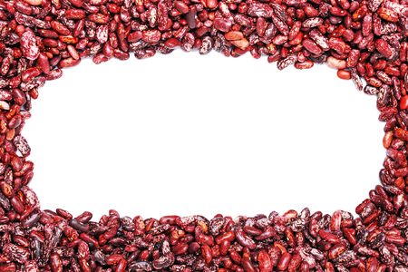 Healthy eating red raw legume bean food backgroundの写真素材