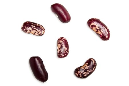 Healthy eating red raw legume bean food isolated