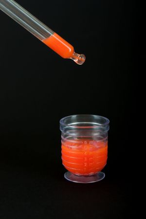 Medicine vial for healthcare science research testの写真素材