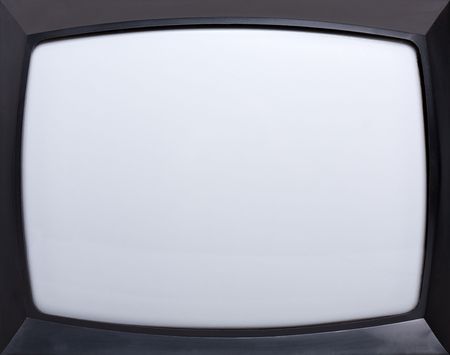 Retro television equipment blank display screenの写真素材