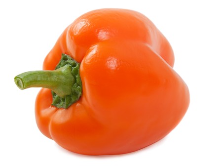 Healthy eating bell pepper vegetable food isolatedの写真素材