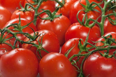 Healthy eating red ripe raw vegetable tomato foodの写真素材