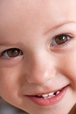 Little cheerful child boy happiness fun smilingの写真素材