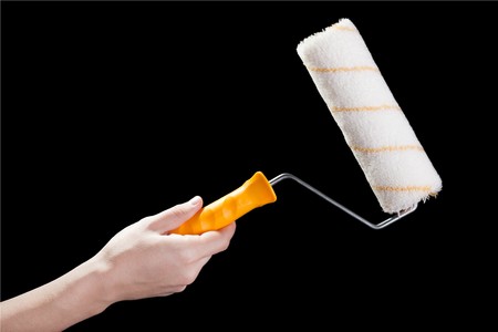 Home improvement wall decorating paint roller toolの写真素材