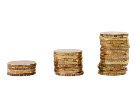 Business finance gold currency coin wealth growthの写真素材