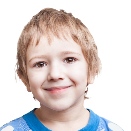 Little cheerful child boy happiness fun smilingの写真素材