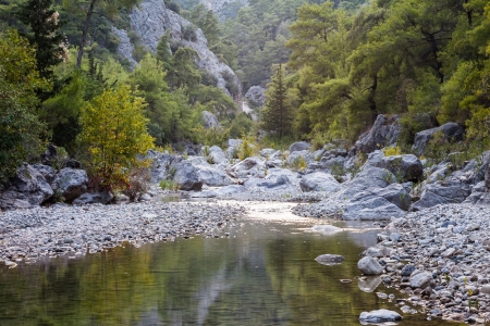 Beauty nature landscape of Gorge Goynuk Canyon Park at Turkey Antalyaの写真素材