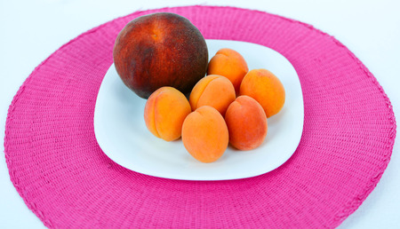 freshly picked fruit from the Italian countrysideの写真素材