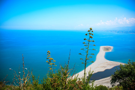 really colours of italian sea in sicilyの写真素材