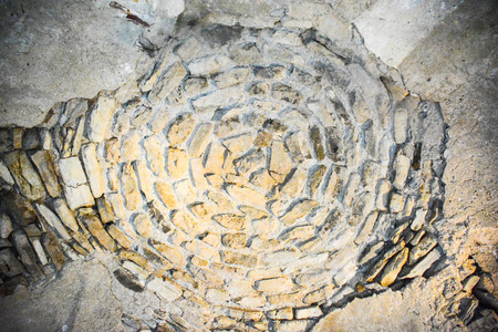 original medium age stones wall as original backgroundの写真素材