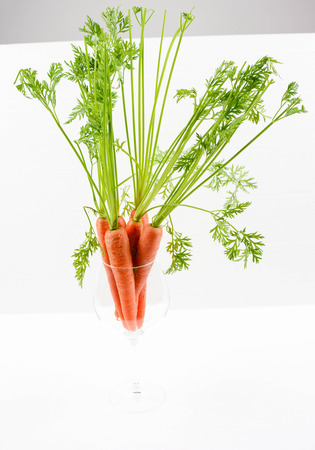 Natural carrots for a healthy dietの写真素材