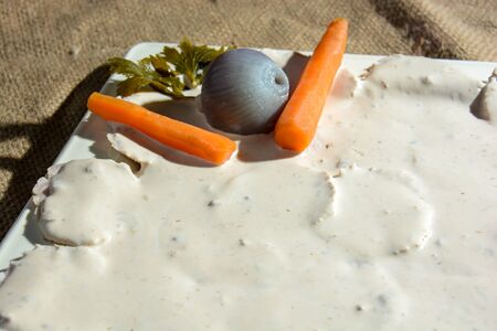 veal with tuna sauce, capers and mayonnaise, vitello tonnato