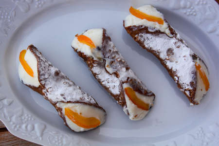 sweet cakes Italian special taste of sicilyの写真素材