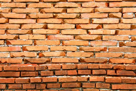 old red brick wallの写真素材