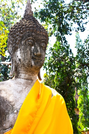 Ruined Old Temple of Ayutthaya, Thailandの写真素材