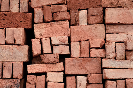 Bricks with a somewhat drier color.の写真素材