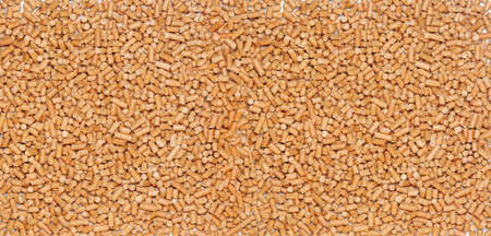 Background with wood pellets cats litterの写真素材