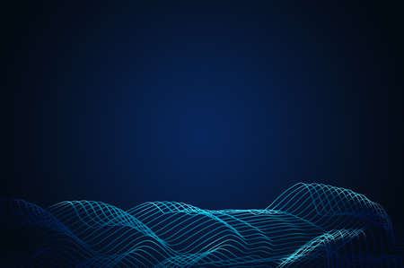 Abstract background with dynamic wave.