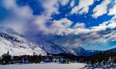 alpine horizonの写真素材