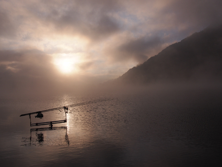 Fishing morningの写真素材