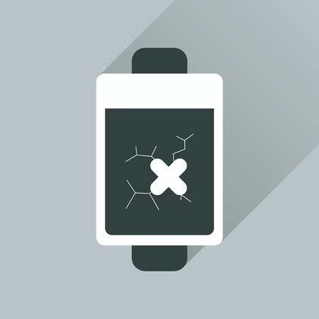 Flat web icon with long shadow mobile batteryのイラスト素材