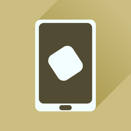 Flat icon with long shadow  mobile applicationsのイラスト素材