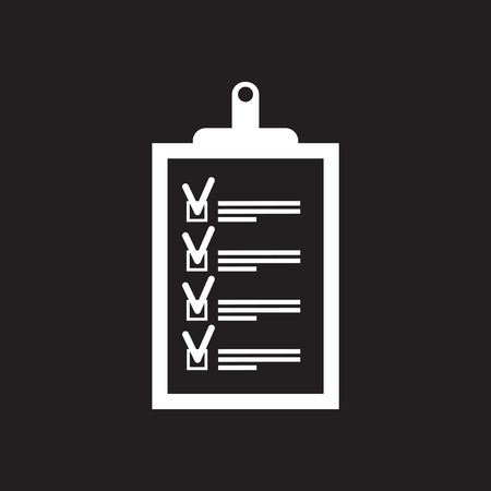 Flat icon in black and white formのイラスト素材