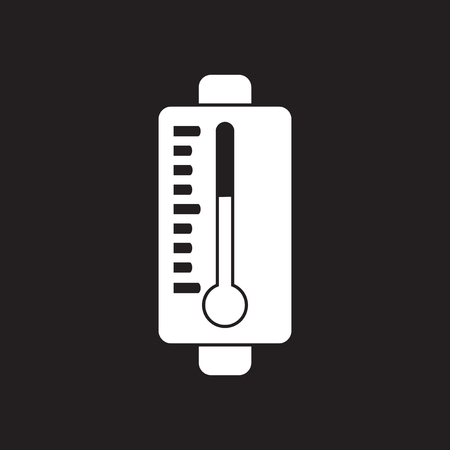 Flat icon in black and white mobile phone batteryのイラスト素材