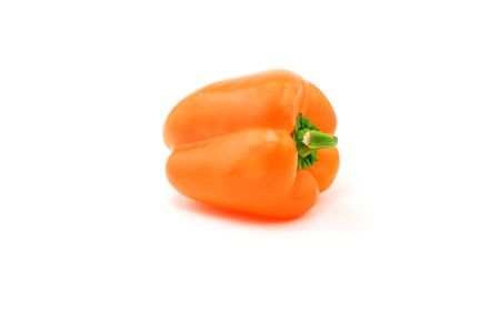orange pepper on white backgroundの写真素材