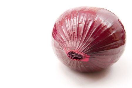 onion isolated on white backgroundの写真素材