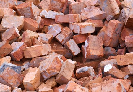 backround from old orange bricks