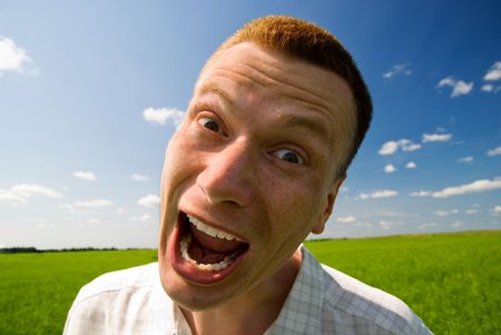 very very angry manの写真素材