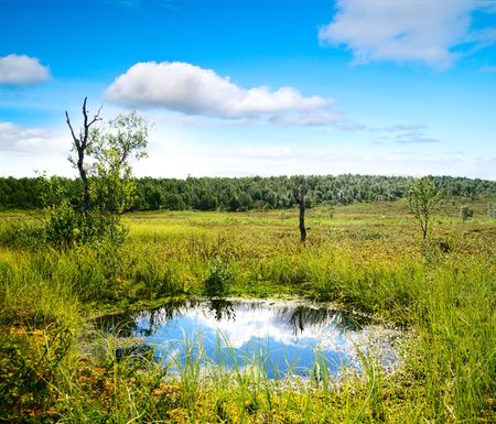 north mountain lakeの写真素材