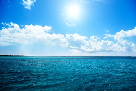 ocean and perfect skyの写真素材