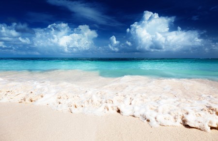 sand of beach caribbean seaの写真素材