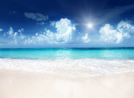 sand of beach caribbean seaの写真素材