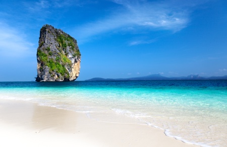 Poda island in Krabi Thailandの写真素材