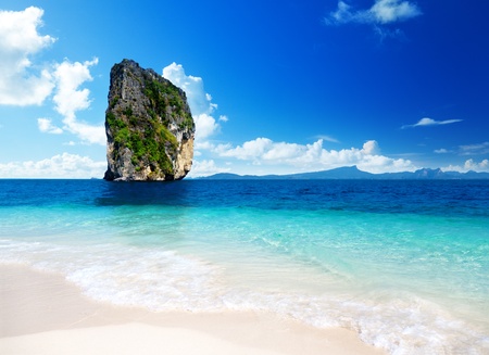 Poda island in Krabi Thailandの写真素材