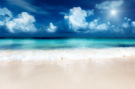 sand of beach caribbean seaの写真素材