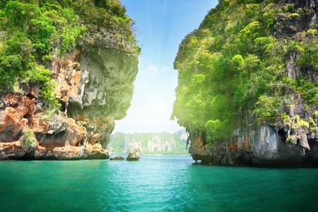 rockson Railay beach in Krabi Thailandの写真素材
