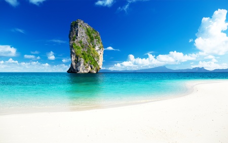 Poda island in Krabi Thailandの写真素材