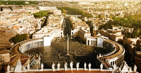 Vatican square of saint Peterのeditorial素材