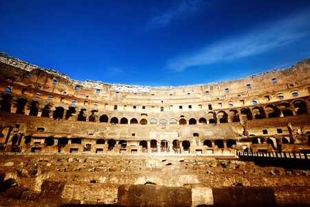 inside of Colosseum in Rome, Italyの写真素材