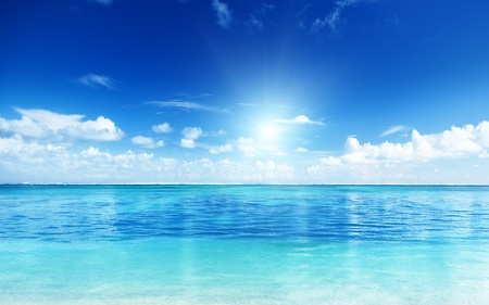 ocean and perfect skyの写真素材